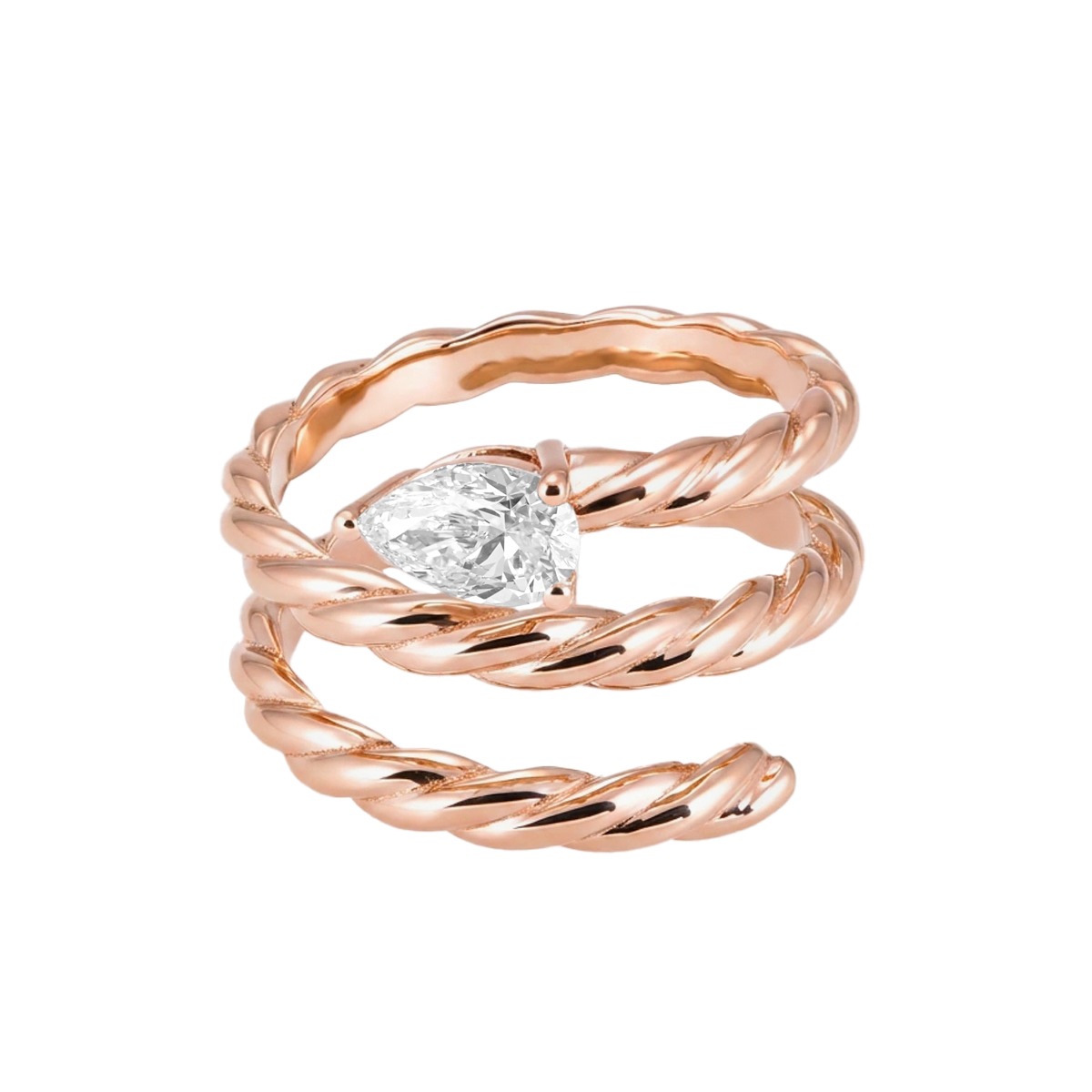 Pear Cut Solitaire Ring