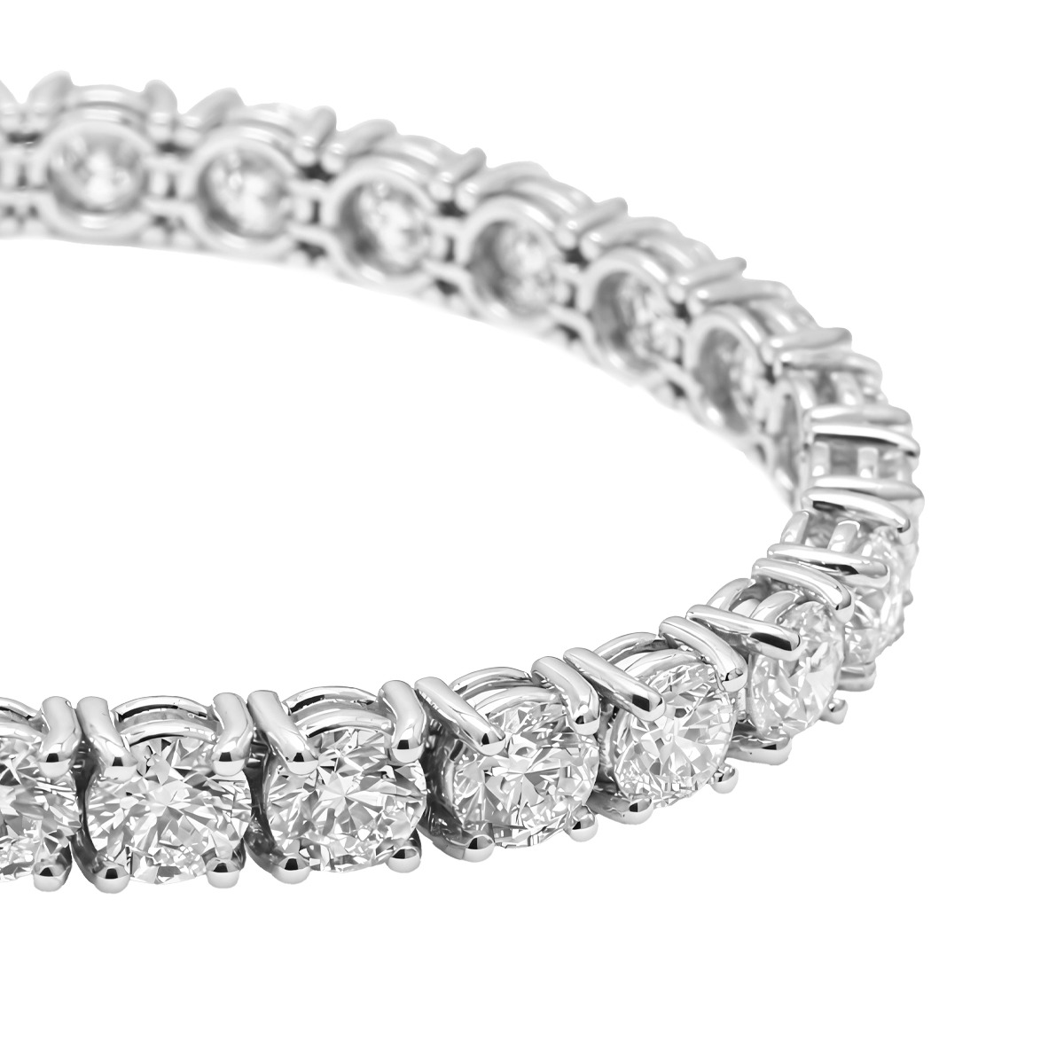 Round Cut Tennis Bracelet