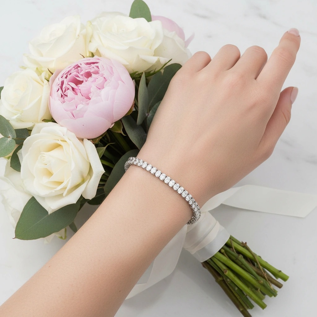 Oval Cut Diamond Tennis Bracelet